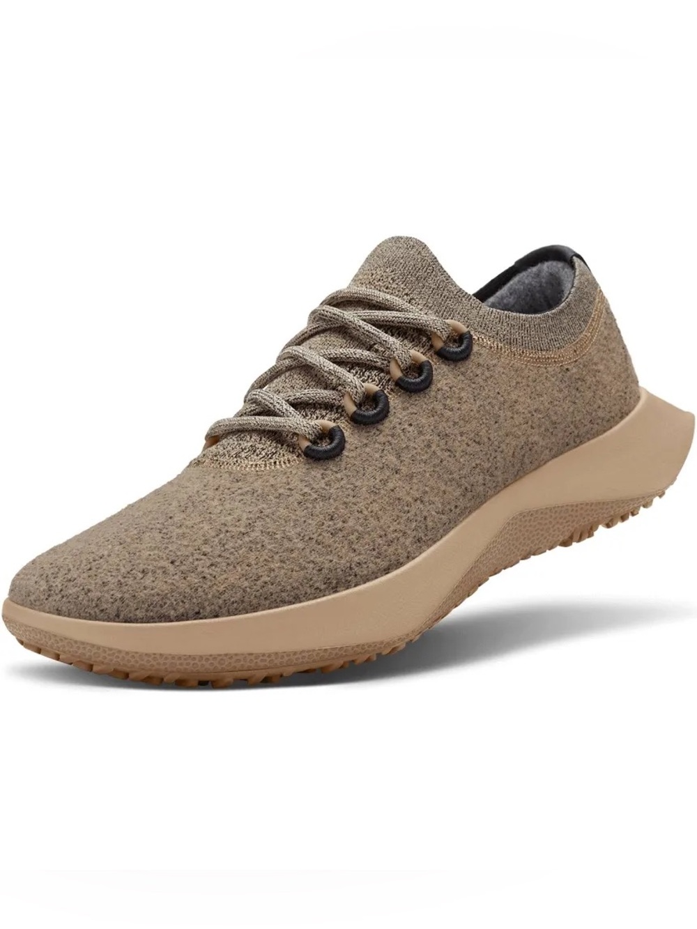 NIB Allbirds Wool Dasher 2 Runner Mizzles in Hazy Beige/ Rugged Khaki Size 5